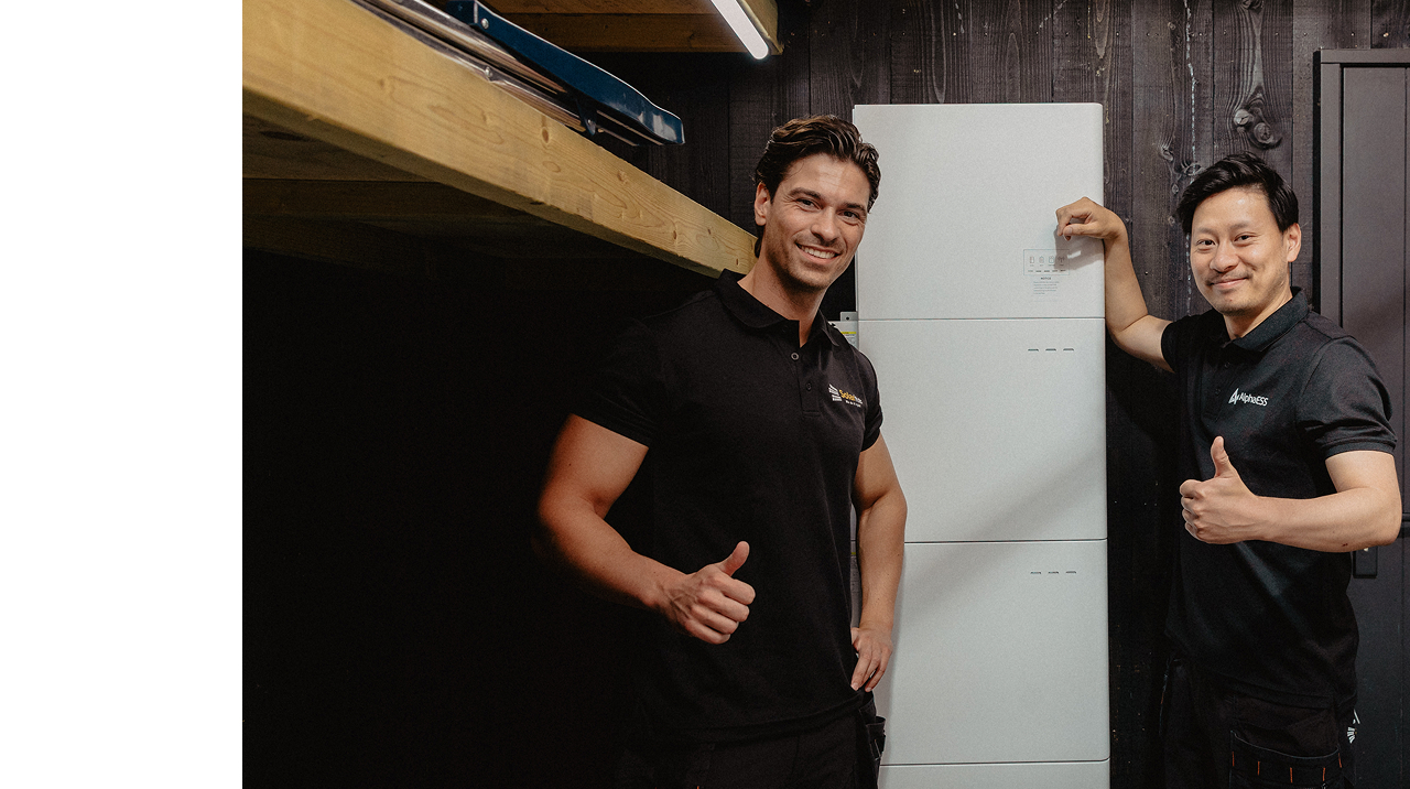 Thuisbatterij geïnstalleerd in een Nederlandse woning