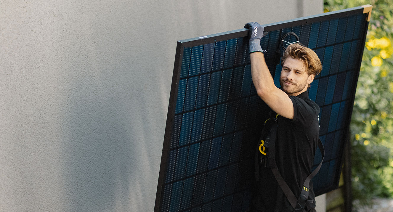 Zonnepanelen op een Nederlands dak